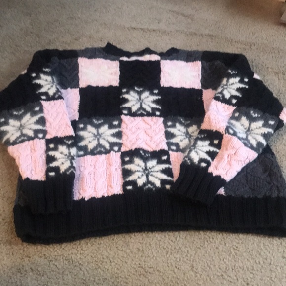 🌸NEW🌸 Patchwork Hand Knitted Vintage Sweater - Picture 11 of 16